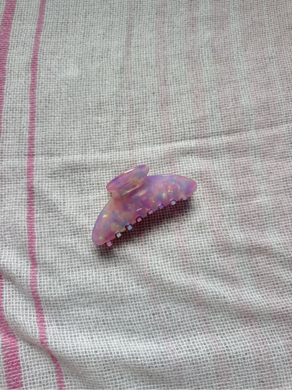 Purple Iridescent Resin Hair Claw Clip